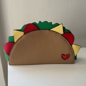 Taco Wristlet Purse Clutch Handbag